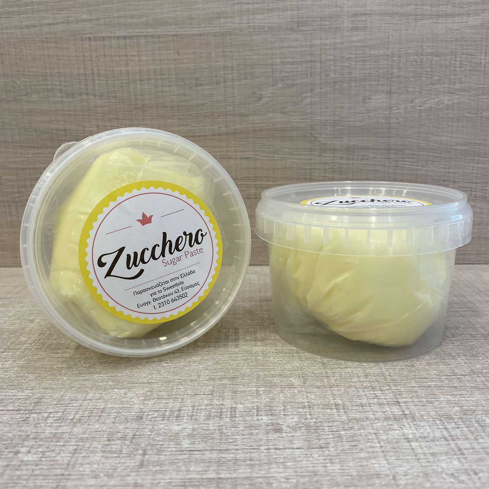 Ζαχαρόπαστα κίτρινη λεμονί παστέλ 250γρ Zucchero