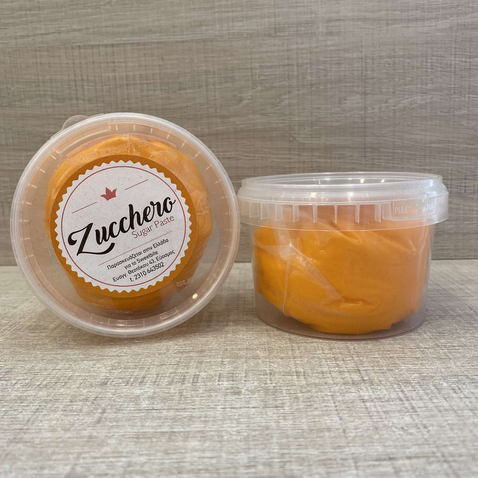 Ζαχαρόπαστα πορτοκαλί 250γρ Zucchero