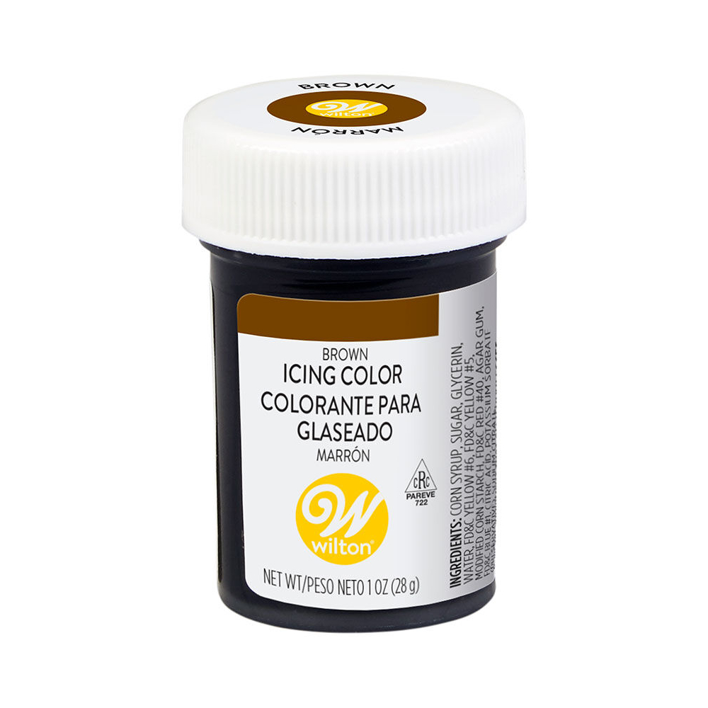 Χρώμα πάστα καφέ brown 28gr Wilton