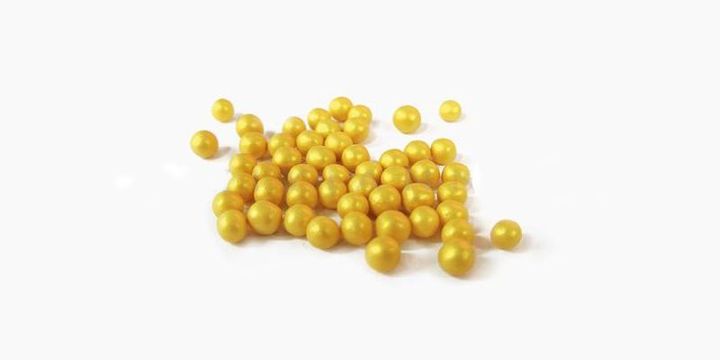 Πέρλες χρυσές βρώσιμες 4mm 220γρ