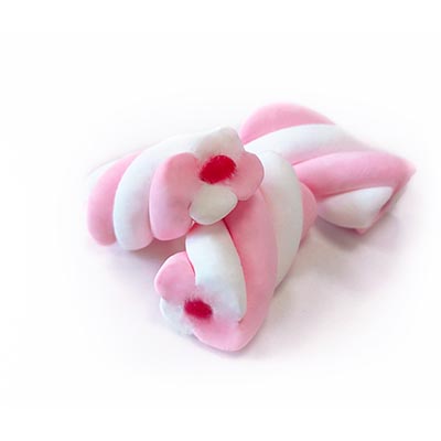 Marshmallows twist λευκό ροζ γεμιστό κιλό