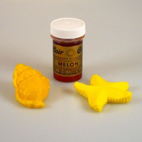 Χρώμα πάστα κίτρινο melon 25gr Sugarflair