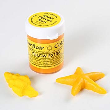 Χρώμα πάστα κίτρινο extra 400gr Sugarflair
