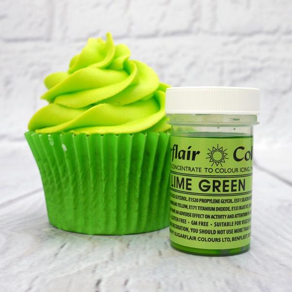 χρώμα πάστα πράσινο lime green 25gr Sugarflair