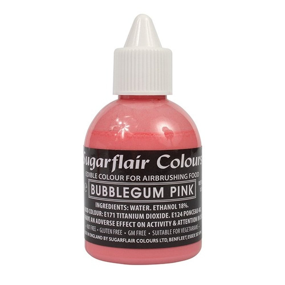 Χρώμα αερογράφου ματ ροζ bubble gum 60ml Sugarflair