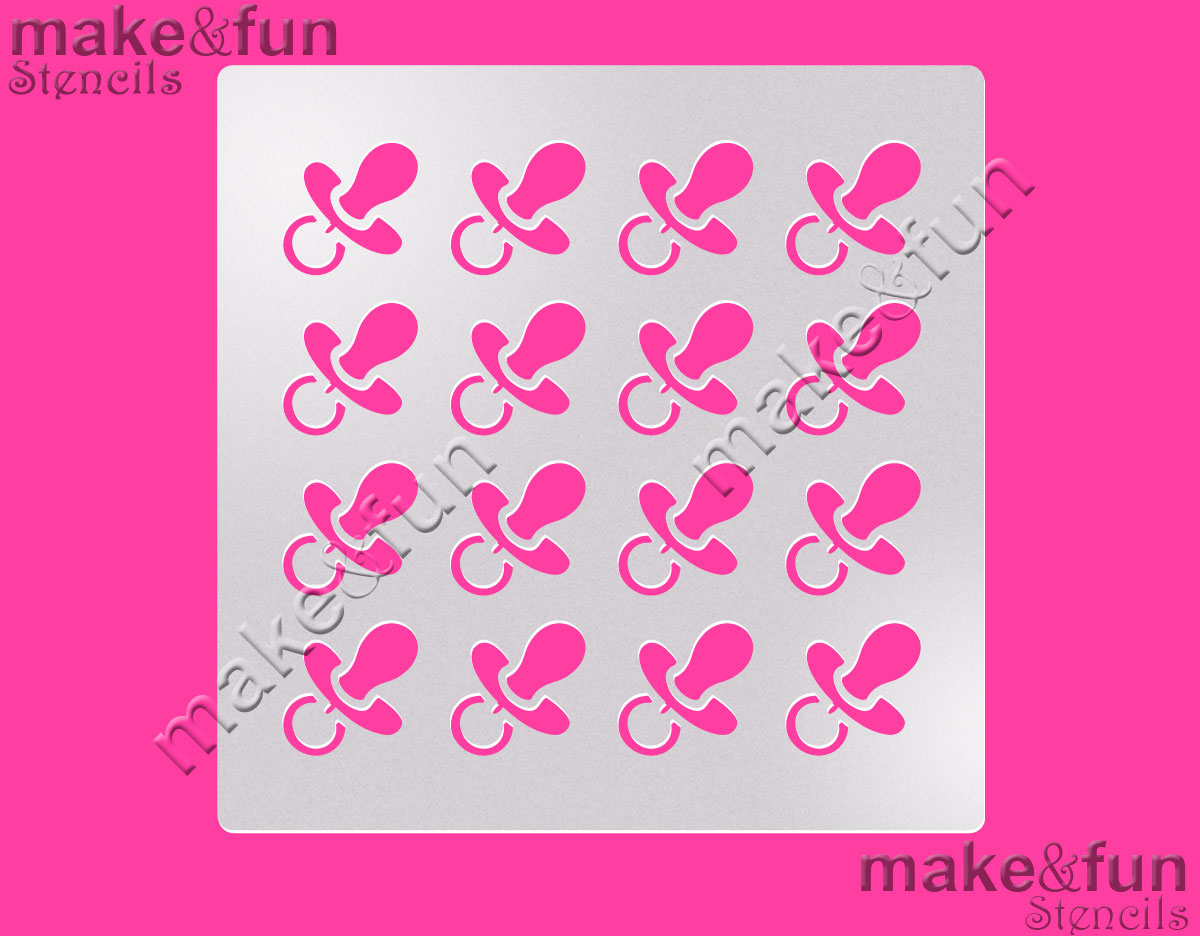 Στένσιλ πιπίλες 14x14cm