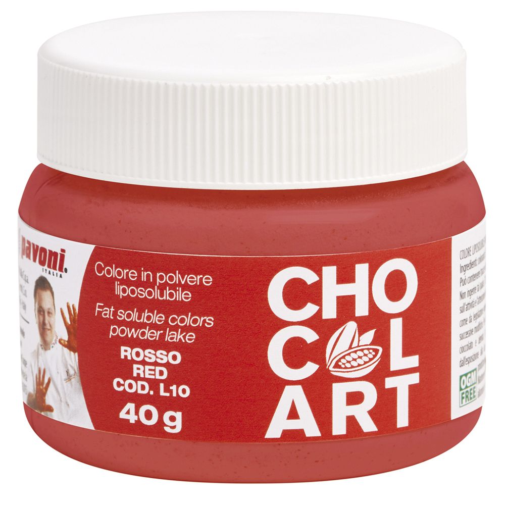 Χρώμα σοκολάτας κόκκινο 40γρ Pavoni