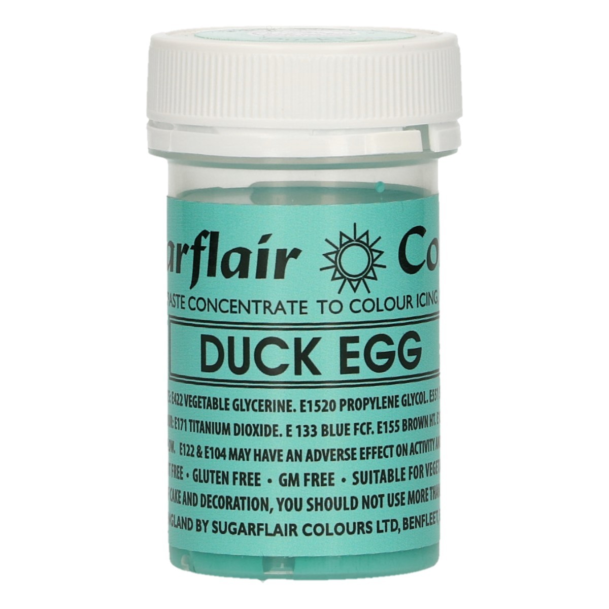 Χρώμα ζαχαροπλαστικής πάστα γαλάζιο duck egg 25γρ Sugarflair