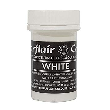 Χρώμα πάστα λευκό 25gr Sugarflair