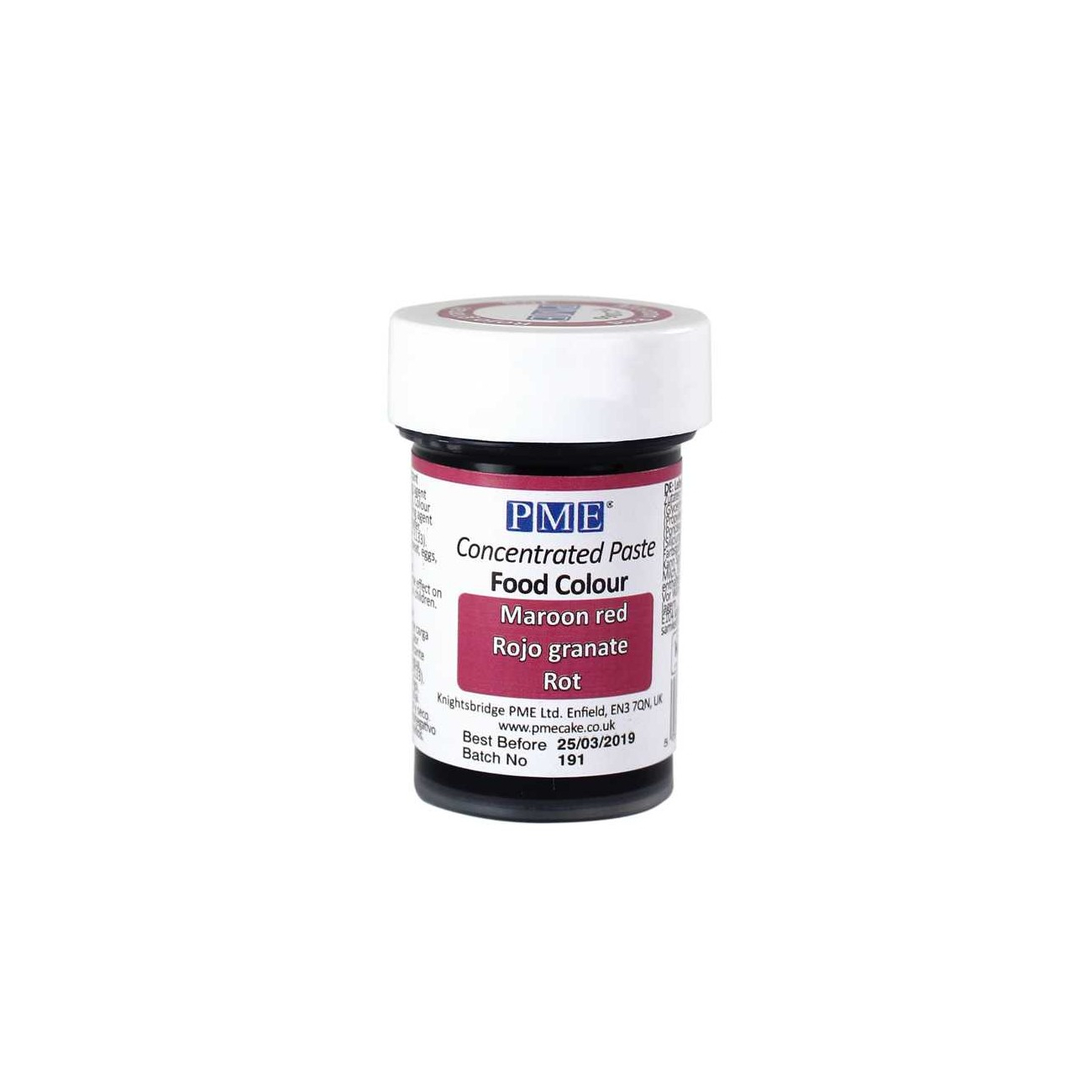 Χρώμα πάστα μορντώ maroon red 25γρ PME