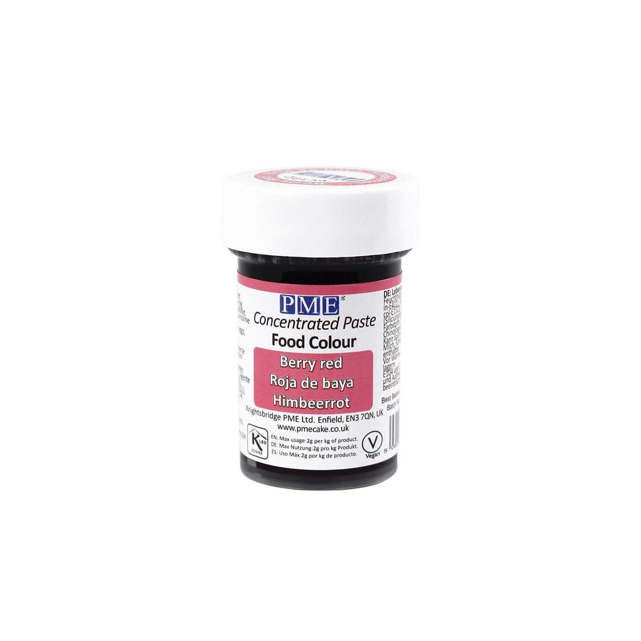 Χρώμα πάστα κόκκινο berry red 25γρ PME