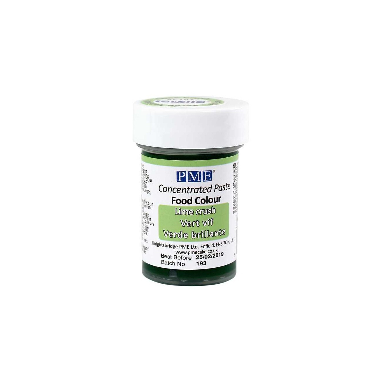Χρώμα πάστα πράσινο ανοικτό lime green 25γρ PME