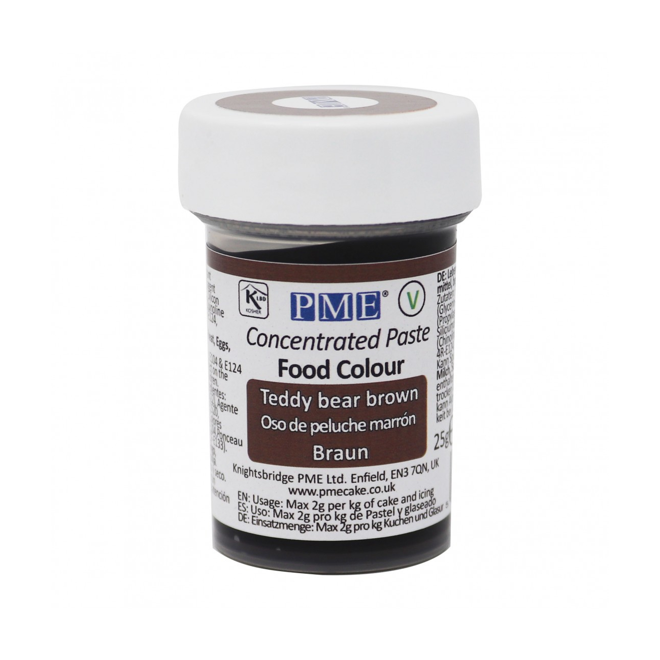 Χρώμα πάστα καφέ teddy bear brown 25γρ PME