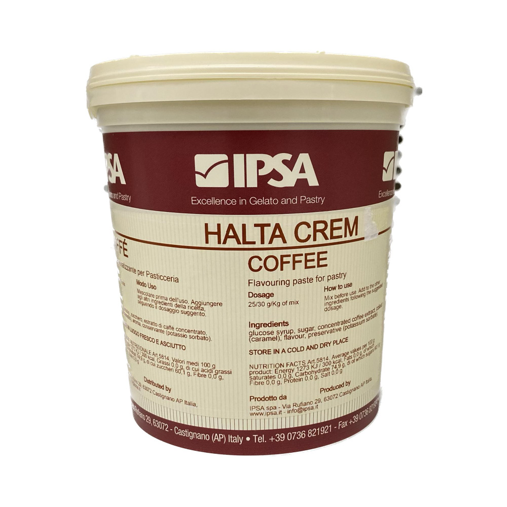 Συμπυκνωμένη γεύση ζαχαροπλαστικής καφέ 1,2 κιλά Halta Crem Coffee