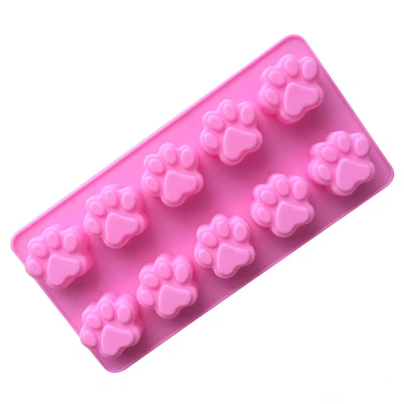 Φόρμα σιλικόνης πατούσες σκύλου- γάτας 3,3x3,6cm 10τεμ