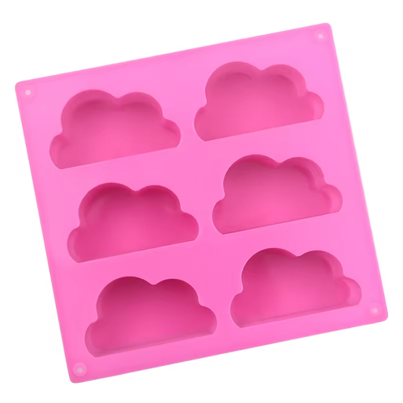 Φόρμα σιλικόνης σύννεφα 6,9x3,8cm 6τεμ
