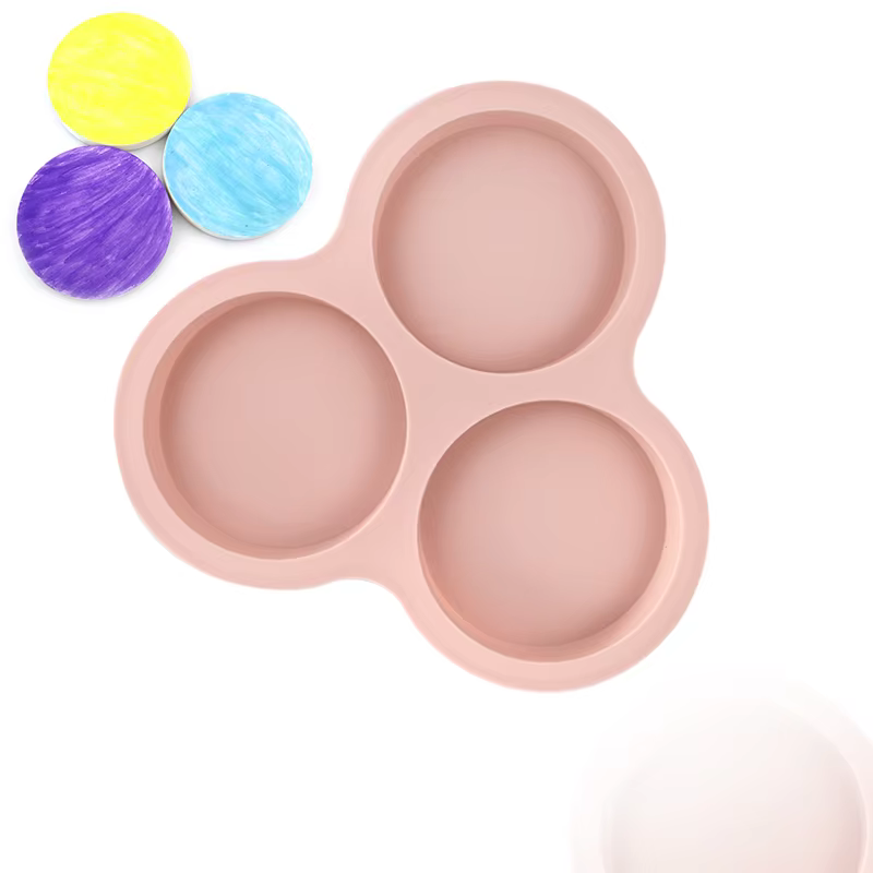 Φόρμα σιλικόνης στρόγγυλα 10cm 3τεμ