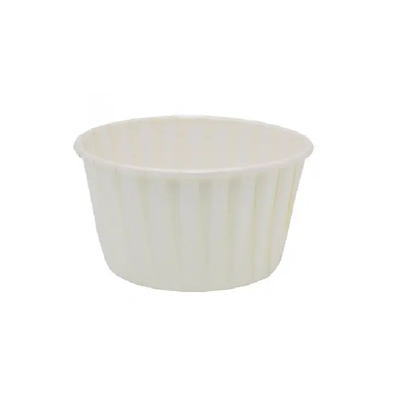 Θήκες cupcake λευκές σταθερές 100 τεμ