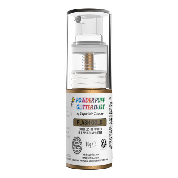 Pump spray flash gold 10gr Sugarflair