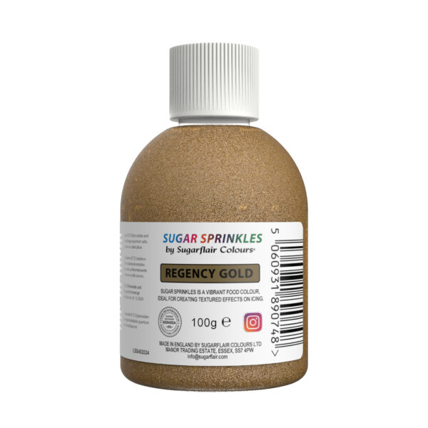 Ζάχαρη χρυσή regency 100γρ Sugar Sprinkles Sugarflair