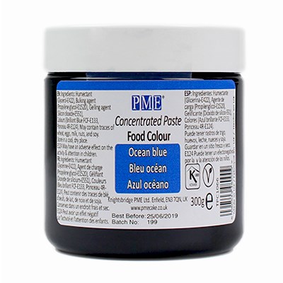 Χρώμα πάστα μπλε Ocean Blue 300γρ PME