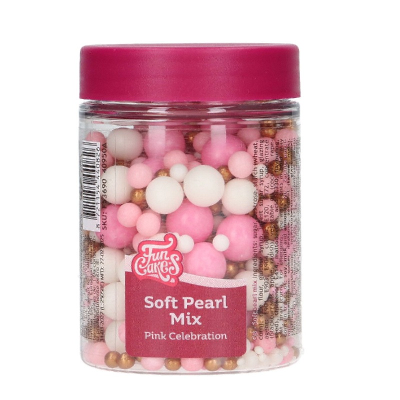 Sprinkles πέρλες mix pink celebration soft 80γρ Funcakes