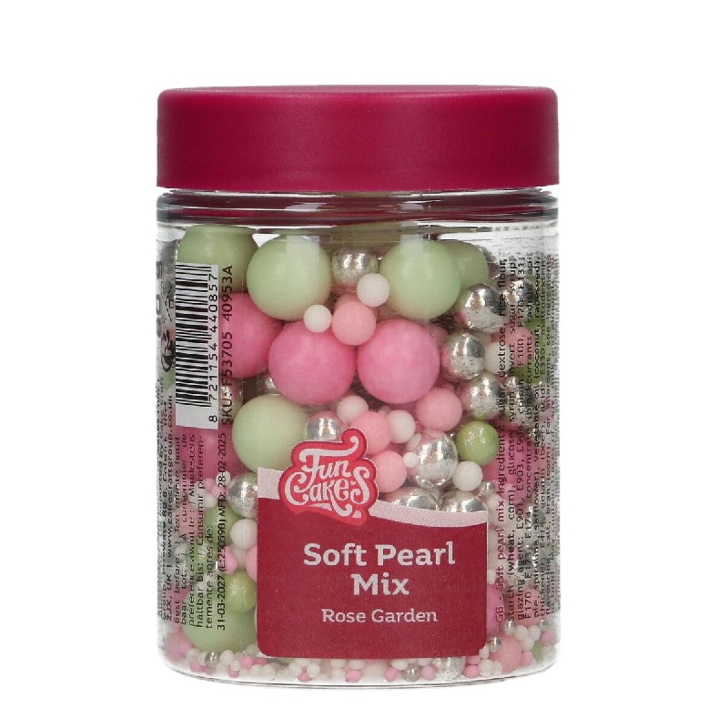 Sprinkles πέρλες mix rose garden soft 80γρ Funcakes