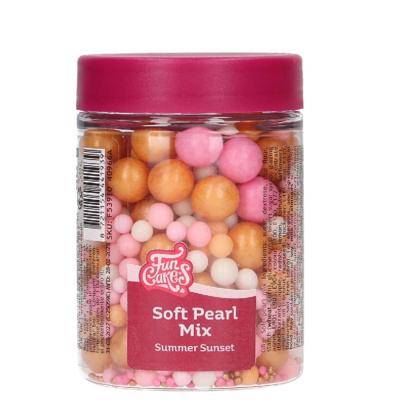 Sprinkles πέρλες mix summer sunset soft 80γρ Funcakes
