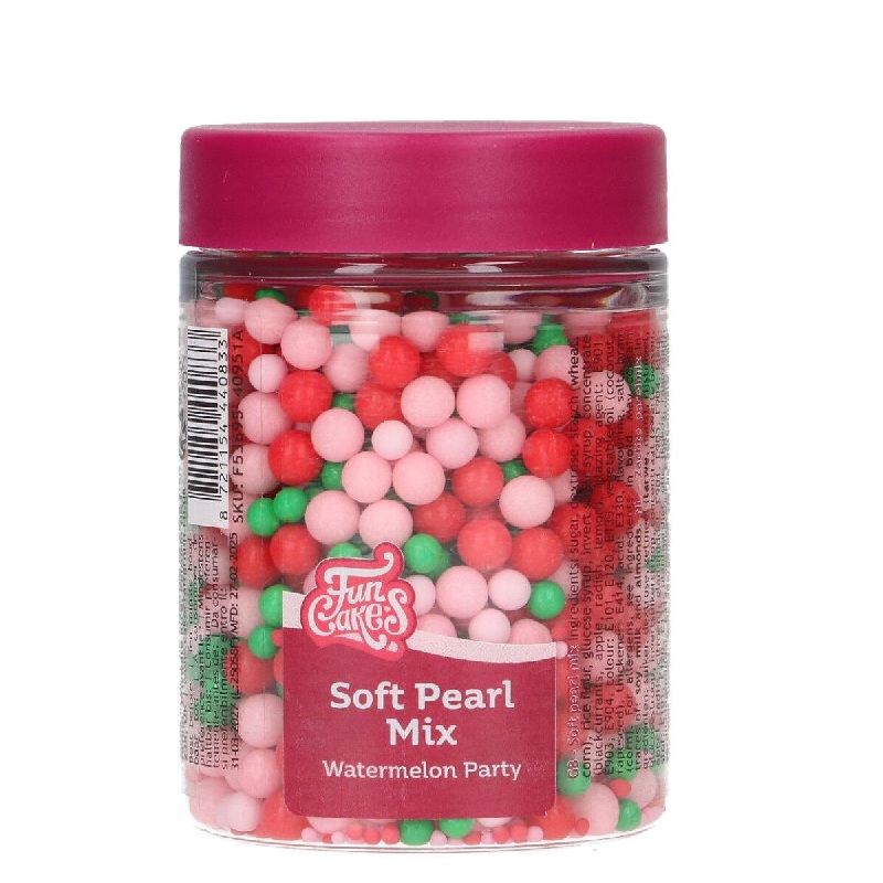 Sprinkles πέρλες mix watermelon party soft 80γρ Funcakes