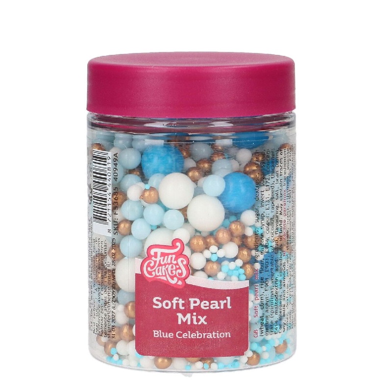 Sprinkles πέρλες mix blue celebration soft 80γρ Funcakes
