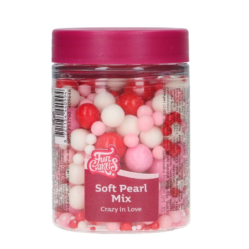 Sprinkles πέρλες mix crazy in love soft 80γρ Funcakes