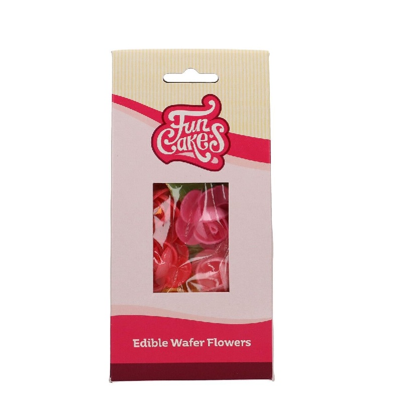 Βρώσιμα λουλούδια βάφλας πλουμέρια frangipani 15 τεμ Funcakes