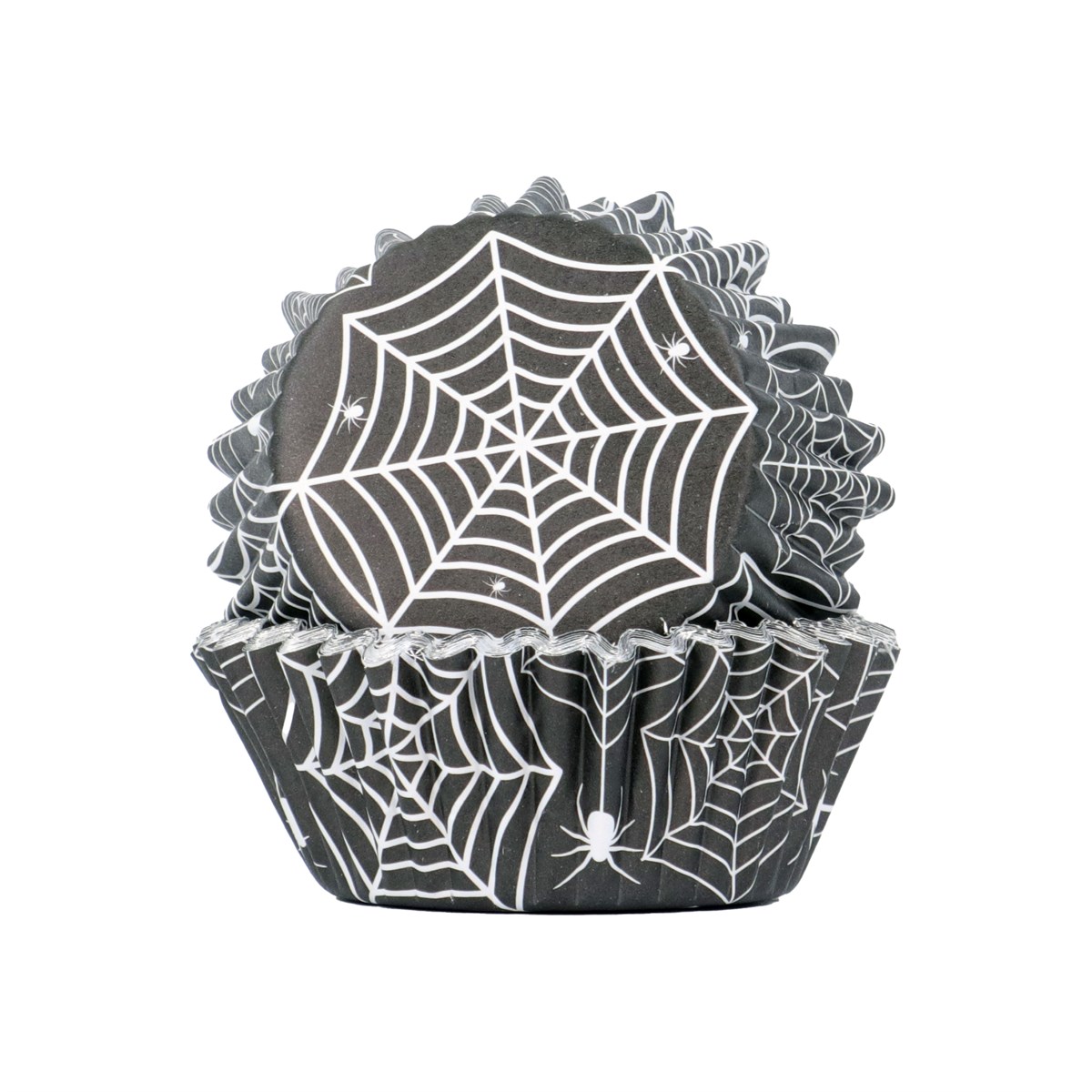 Θήκες cupcake με ιστούς αράχνης Halloween 5cm 30τεμ PME