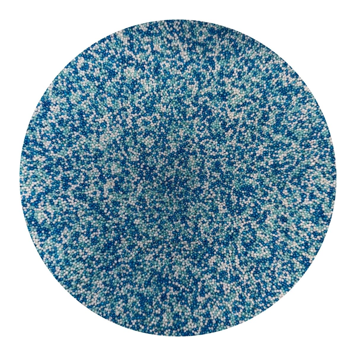 Κας κας λευκό- τυρκουάζ- μπλε περλέ 600γρ Sweetbite