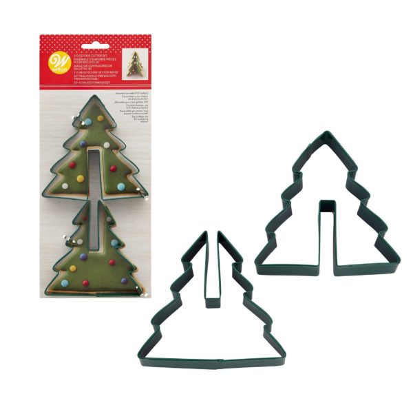 Κουπάτ χριστουγεννιάτικο δέντρο 3D 2τεμ Wilton