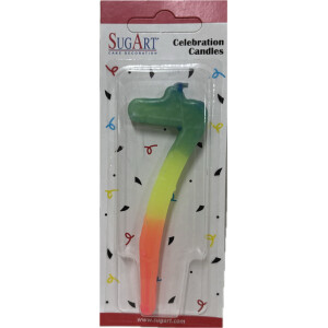 Κερί 7 τρίχρωμο Sugart