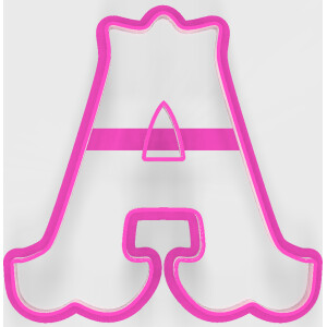 Κουπάτ γράμμα Α Circus (επιλογή μεγέθους)