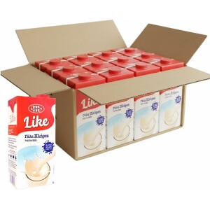 Γάλα μακράς διάρκειας κιβώτιο 12x1lit