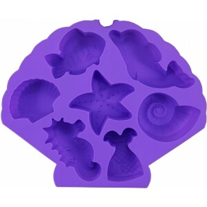 Alternative view of Φόρμα σιλικόνης ψάρια και κοχύλια