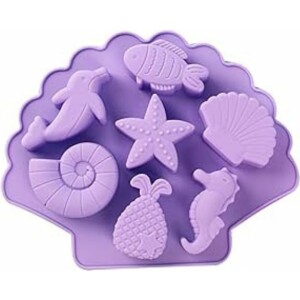 Φόρμα σιλικόνης ψάρια και κοχύλια