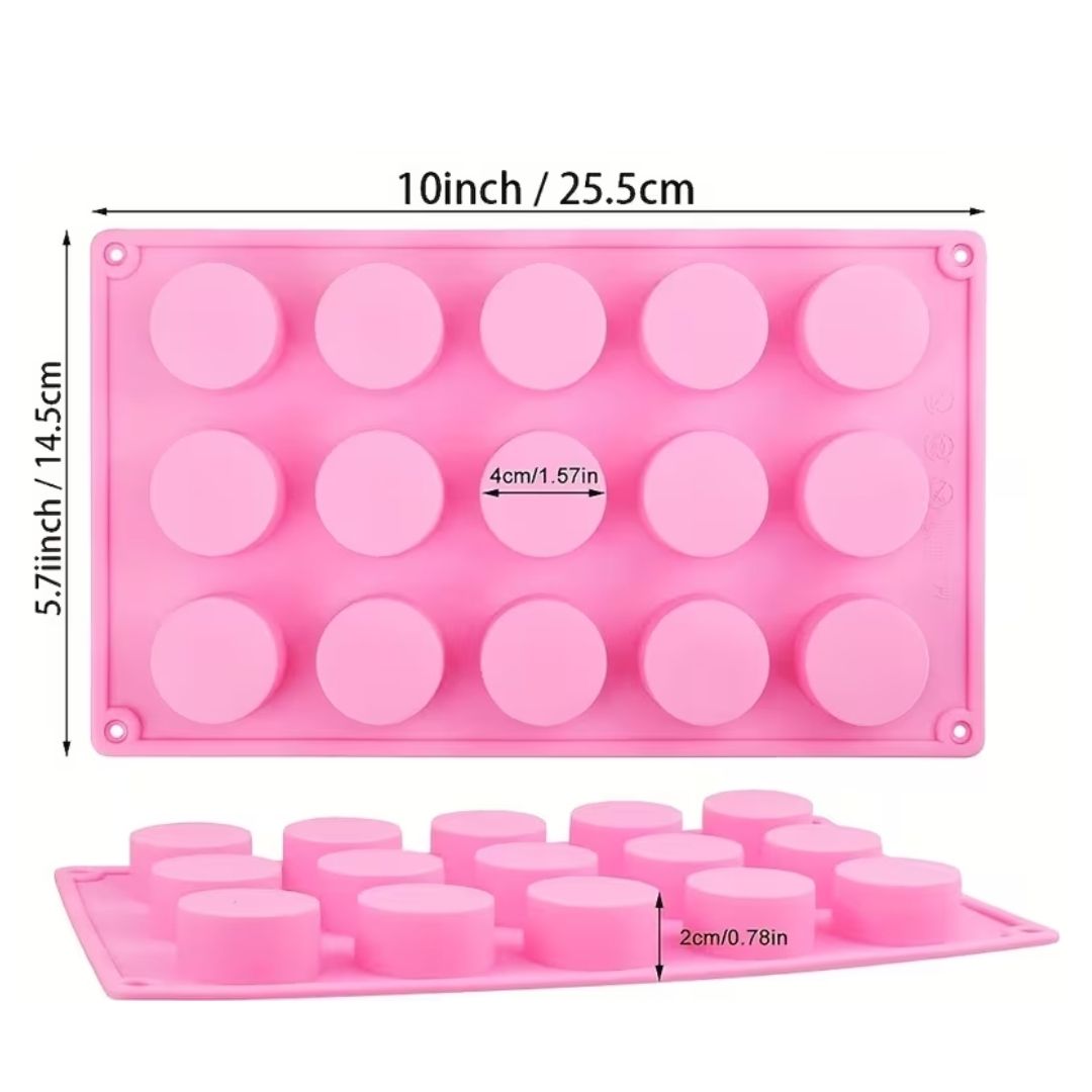 Φόρμα σιλικόνης στρόγγυλα 4cm 15τεμ - Image 2