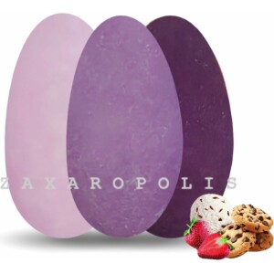 Κουφέτα Choco Splash πλακέ αποχρώσεις μωβ mix κιλό Zaxaropolis