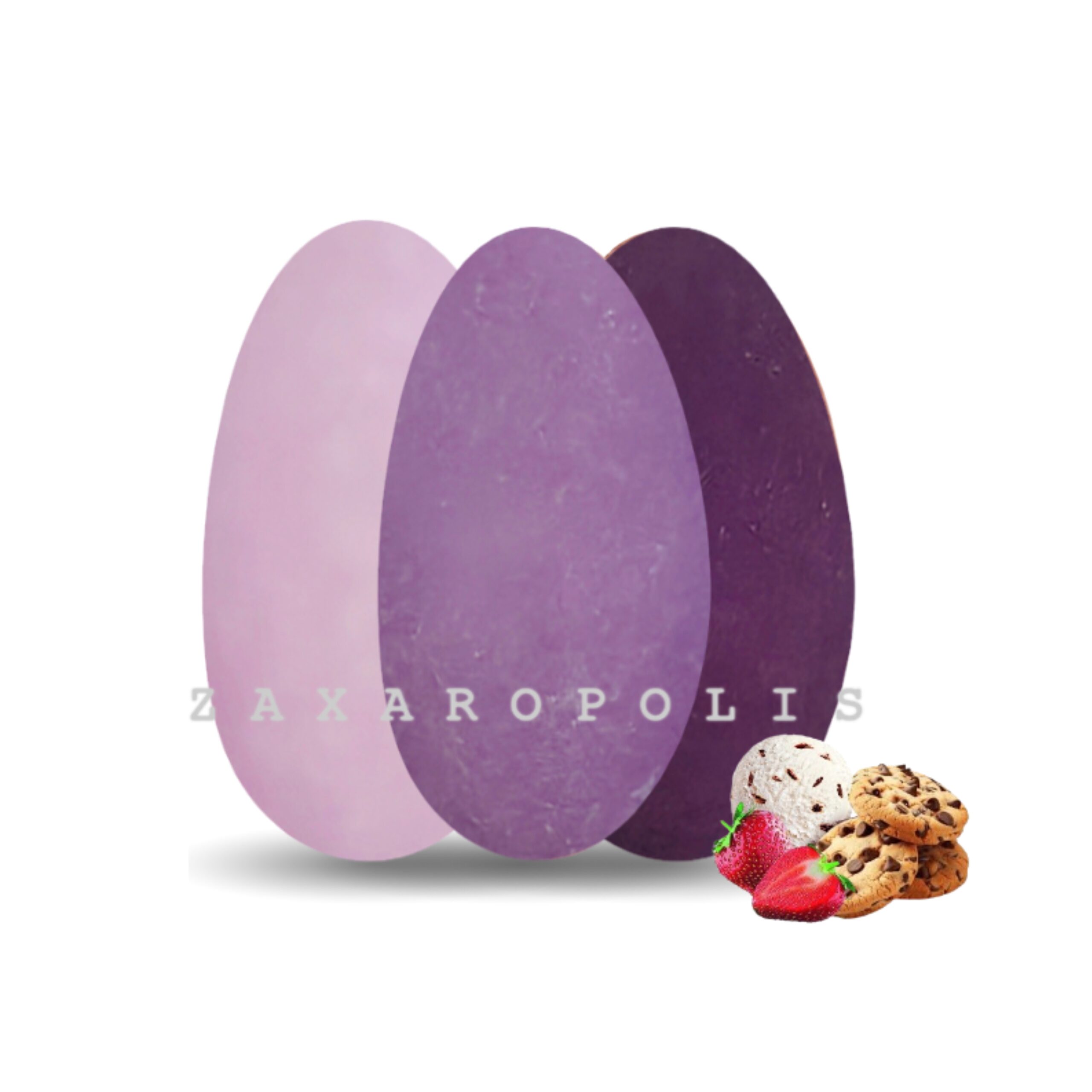 Κουφέτα Choco Splash πλακέ αποχρώσεις μωβ mix κιλό Zaxaropolis