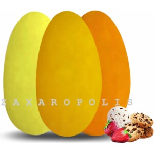 Κουφέτα Choco Splash πλακέ αποχρώσεις κίτρινο mix κιλό Zaxaropolis