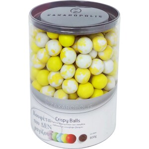 Alternative view of Κουφέτα Crispy κίτρινο ματ πιτσιλωτό ανάμεικτα 800γρ Zaxaropolis