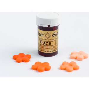 Χρώμα ζαχαροπλαστικής πάστα ροδακινί peach 25γρ Sugarflair