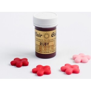 Χρώμα ζαχαροπλαστικής πάστα κόκκινο ruby 25γρ Sugarflair