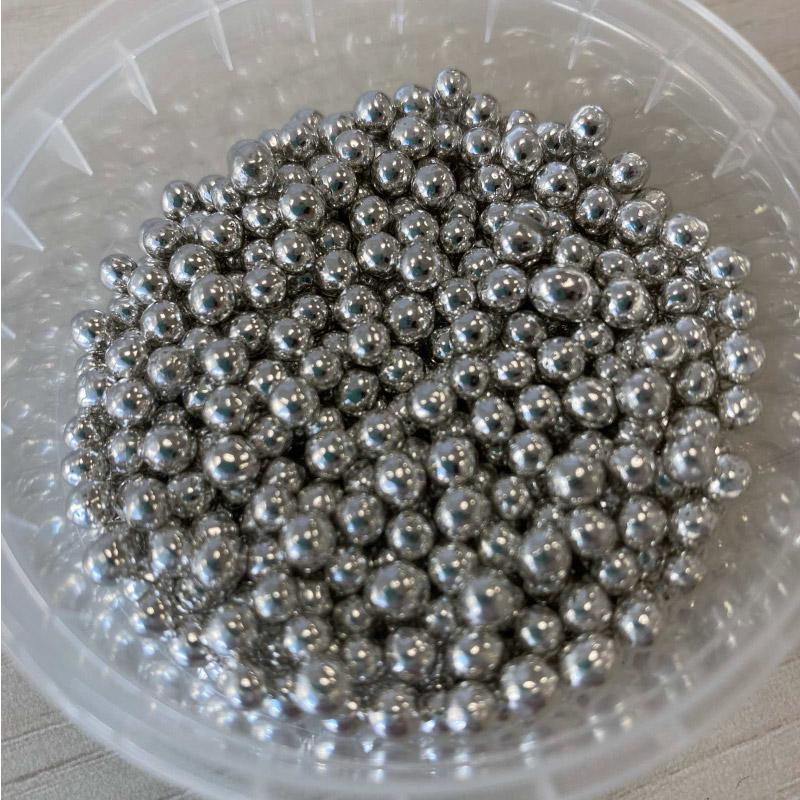 Πέρλες ασημί 4mm 40γρ Sweetbite - Image 2