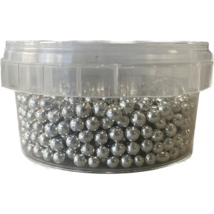 Πέρλες ασημί 4mm 40γρ Sweetbite