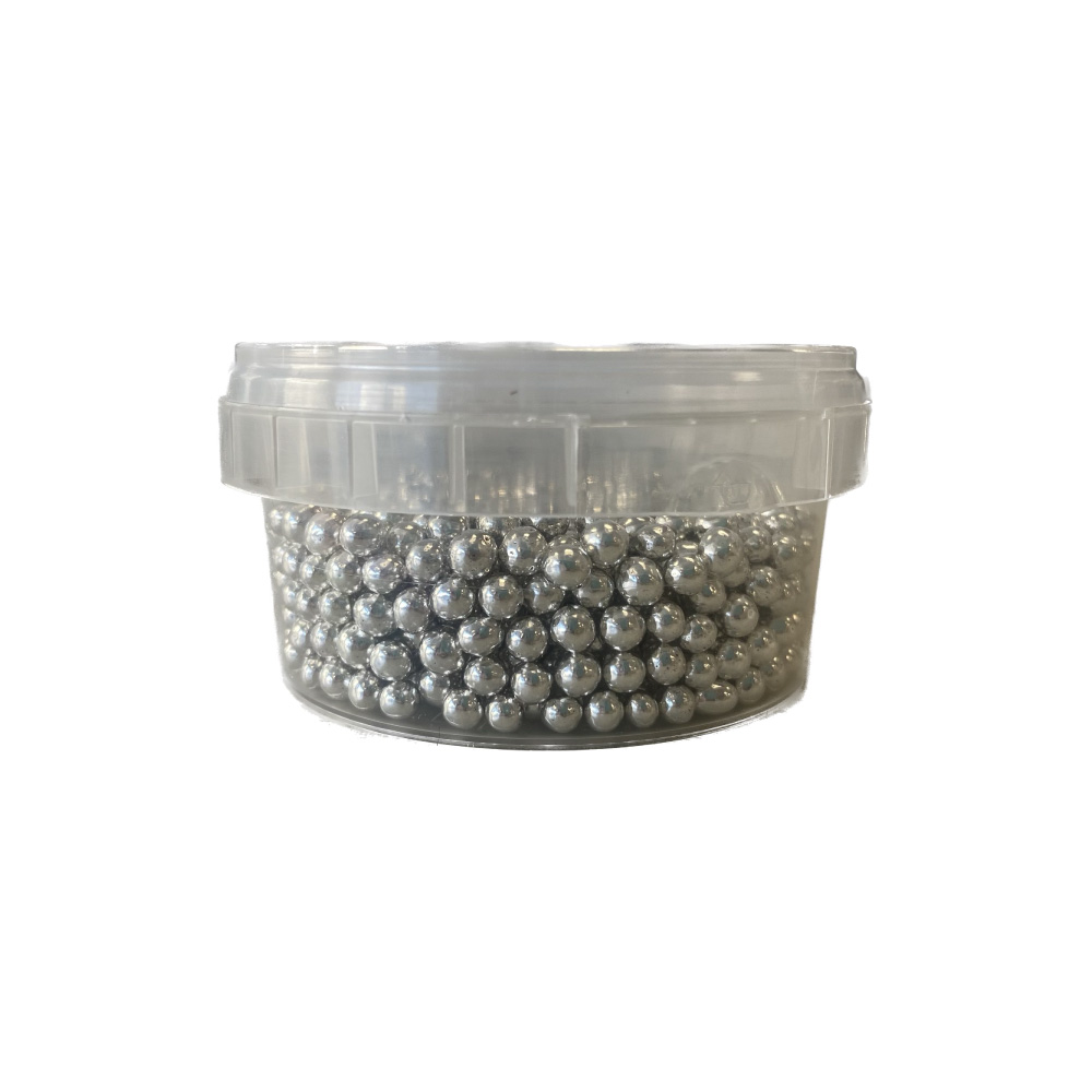 Πέρλες ασημί 4mm 40γρ Sweetbite